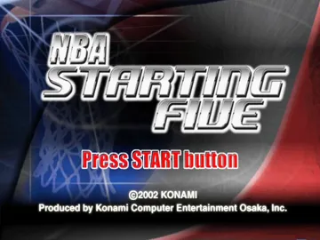 NBA Starting Five (USA) screen shot title